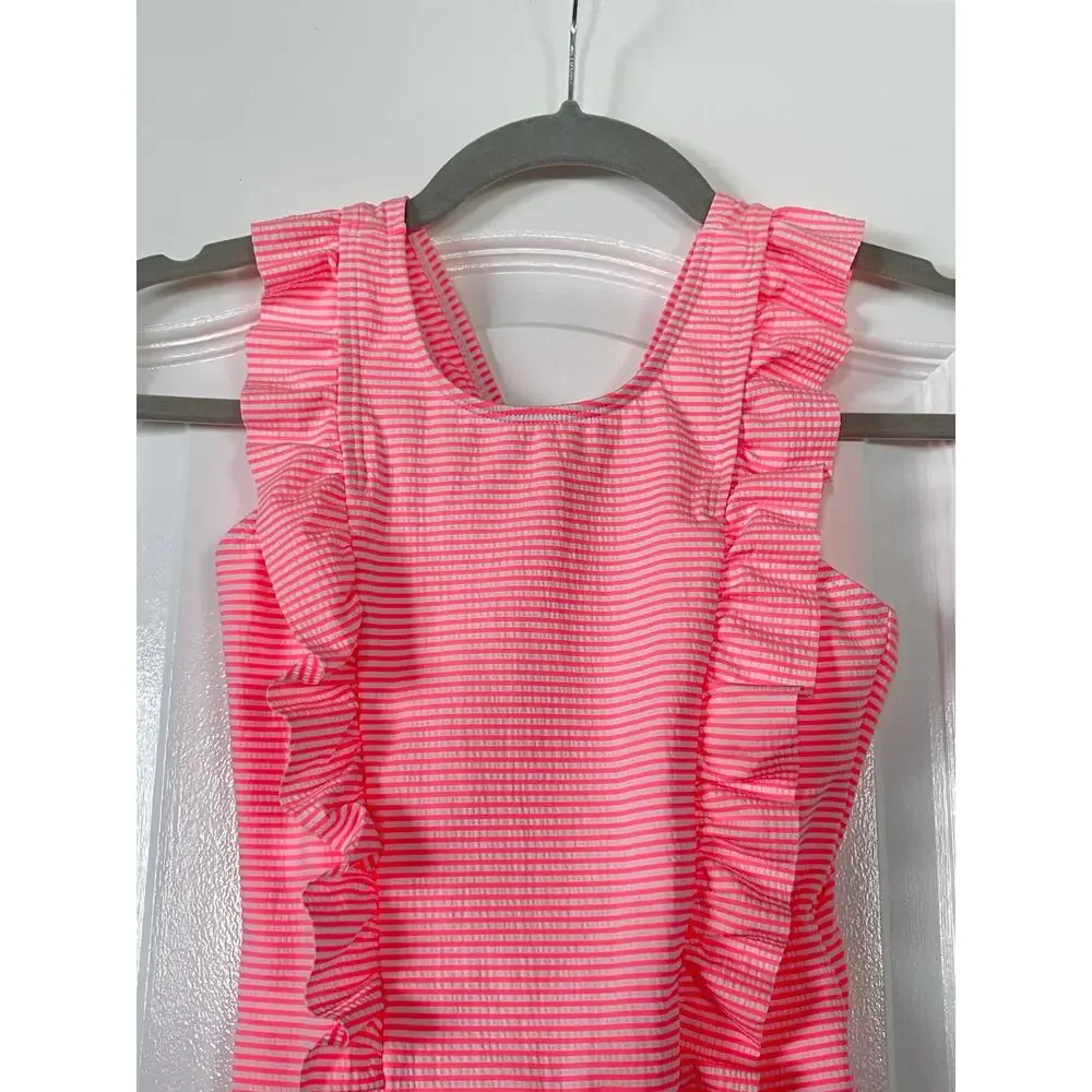 LIZENS Girls Swimsuit Kids Scalloped One Piece Suze 8-9T